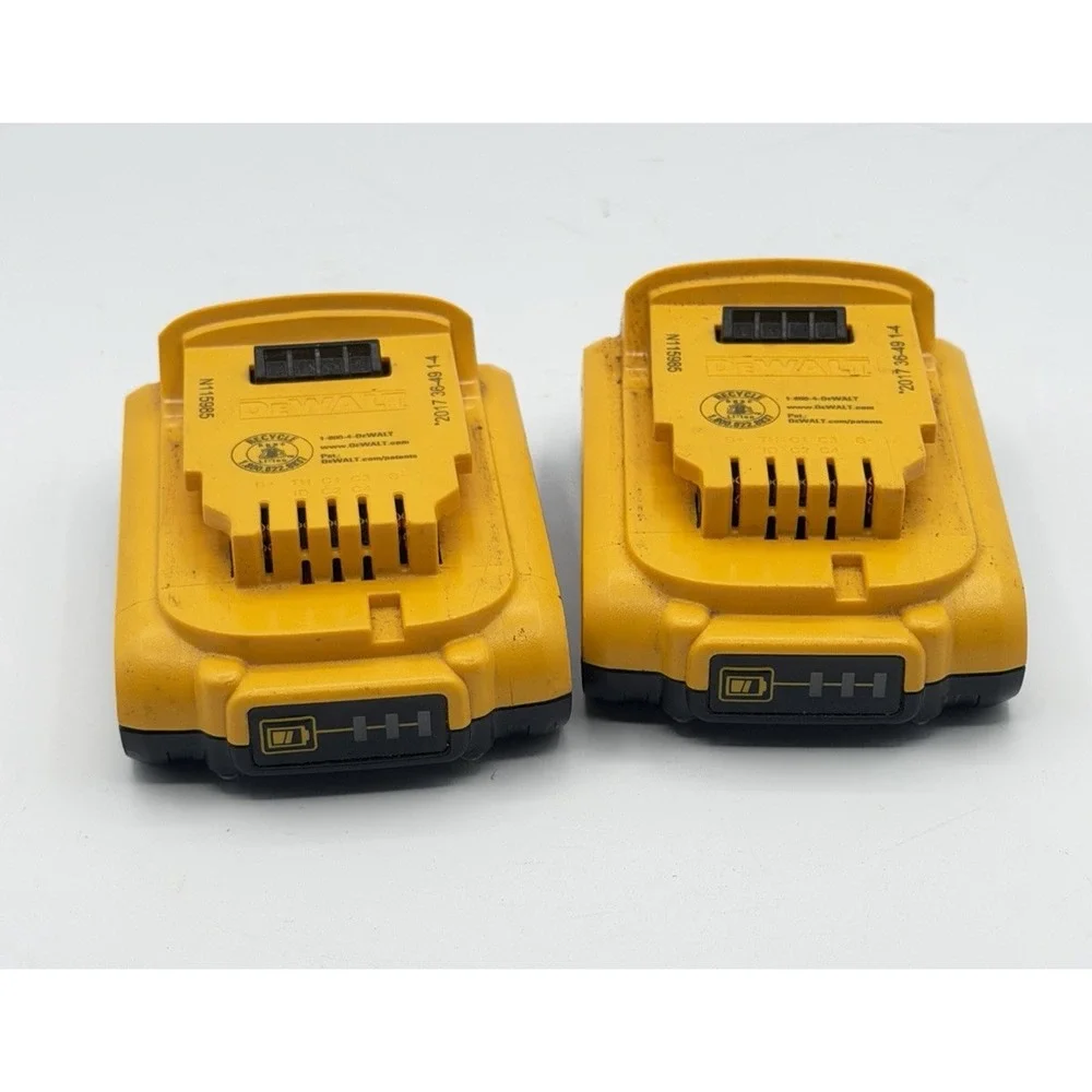 2pk Dewalt BATTERY 20V 2.0AMP XR LI Read Description! Holds Charge.